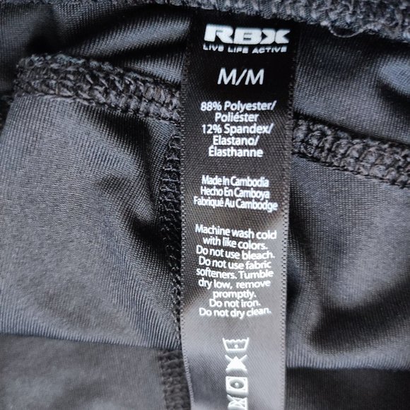 RBX leggings black with gold design women's size M - Picture 7 of 7